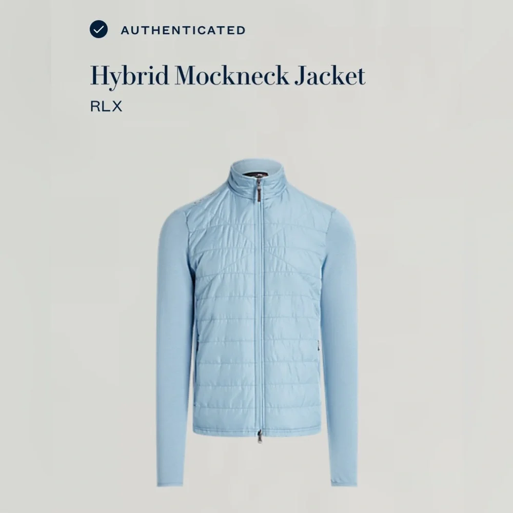 RLX Ralph Lauren Men's Sky Blue Quilted Jacket - Picture 5 of 8